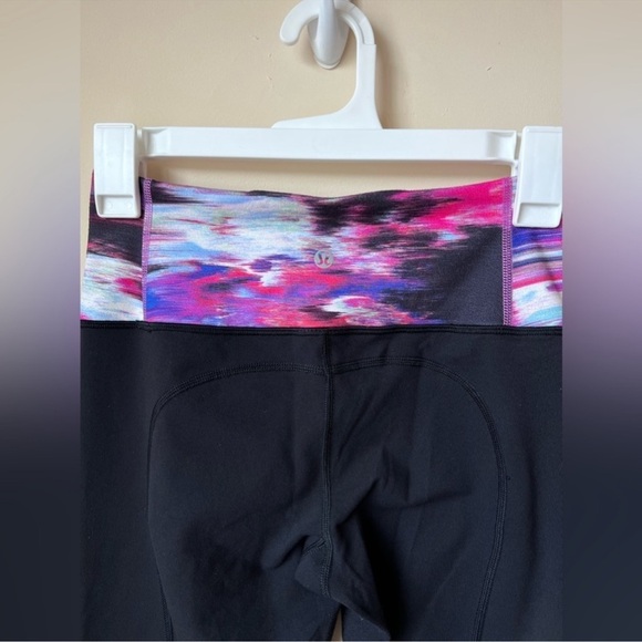 Lululemon Athletica Gather & Crow Crop ll Full On Luon Leggings Size 4 - Picture 9 of 12